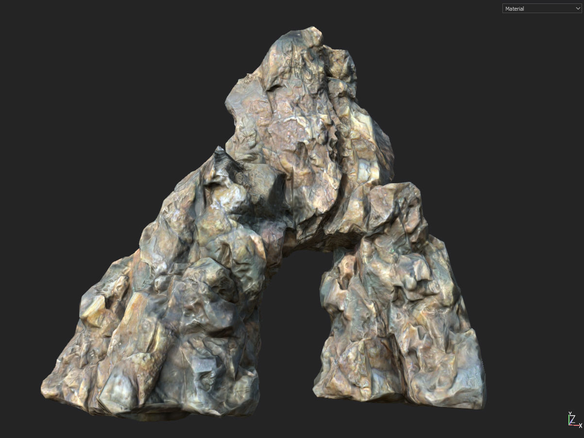 Low poly smooth blocky 1 Low-poly 3D model_18