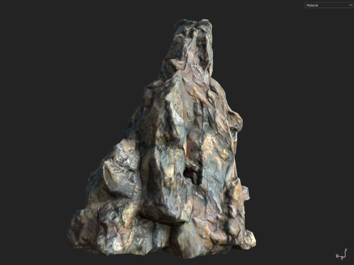 Low poly smooth blocky 1 Low-poly 3D model_28