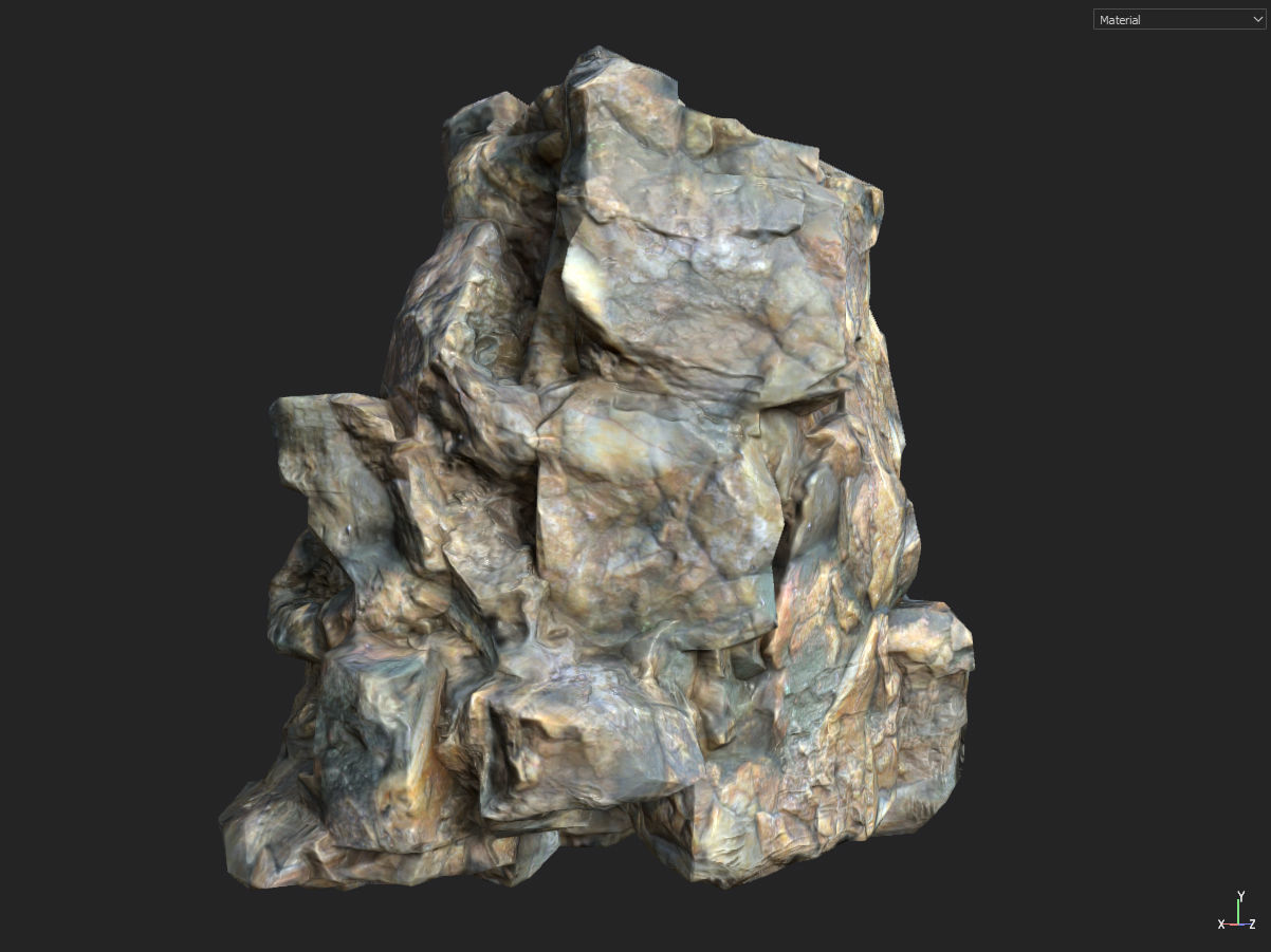 Low poly smooth blocky 1 Low-poly 3D model_16