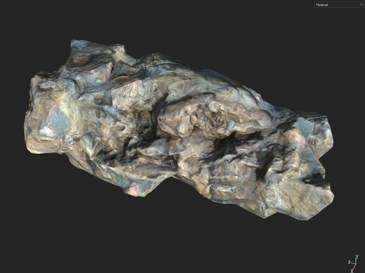 Low poly smooth blocky 1 Low-poly 3D model_10