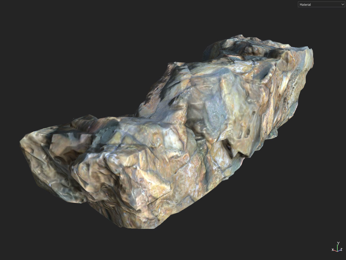 Low poly smooth blocky 1 Low-poly 3D model_12