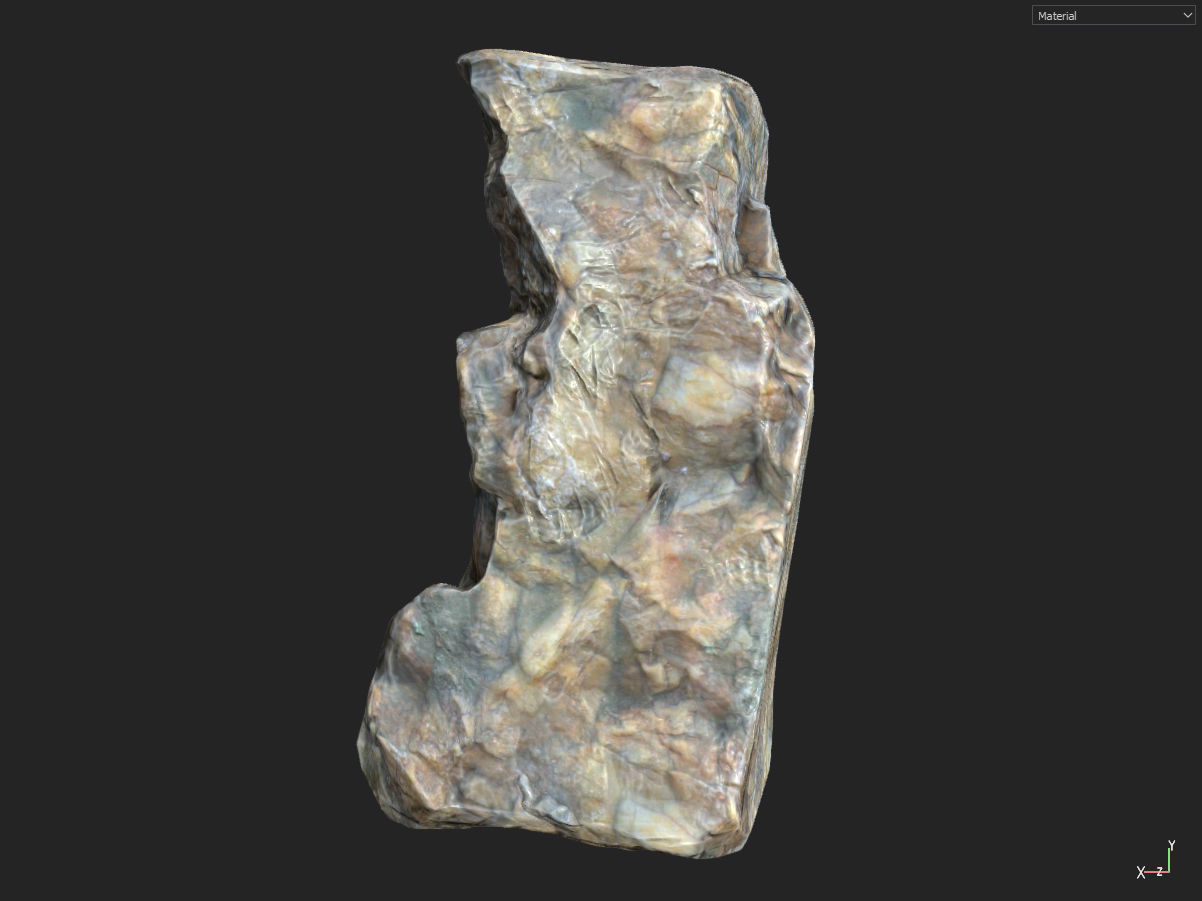 Low poly smooth blocky 1 Low-poly 3D model_3