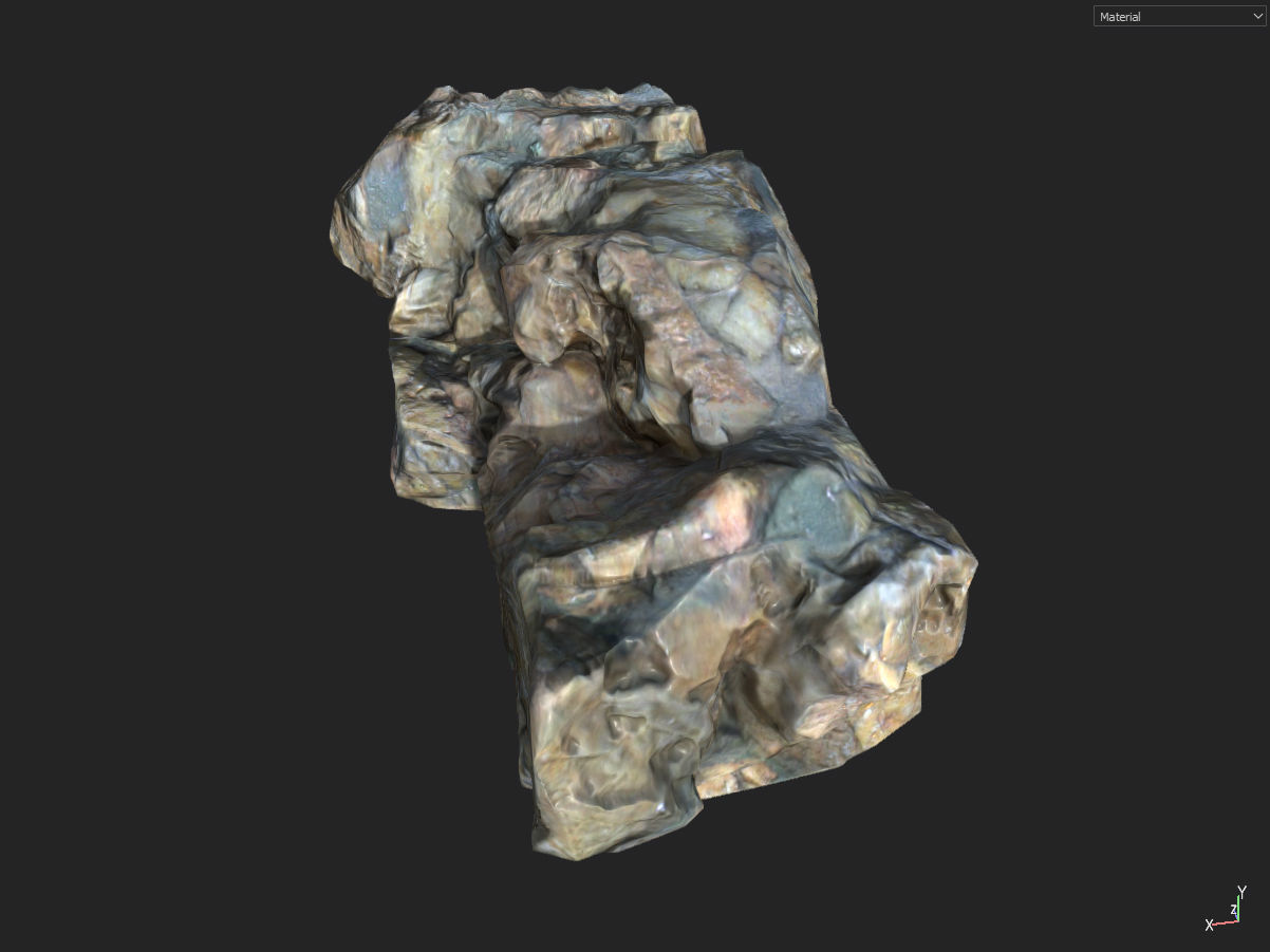 Low poly smooth blocky 1 Low-poly 3D model_11