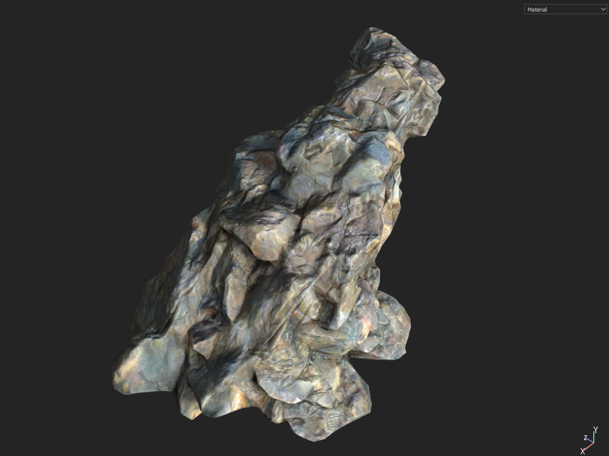 Low poly smooth blocky 1 Low-poly 3D model_32