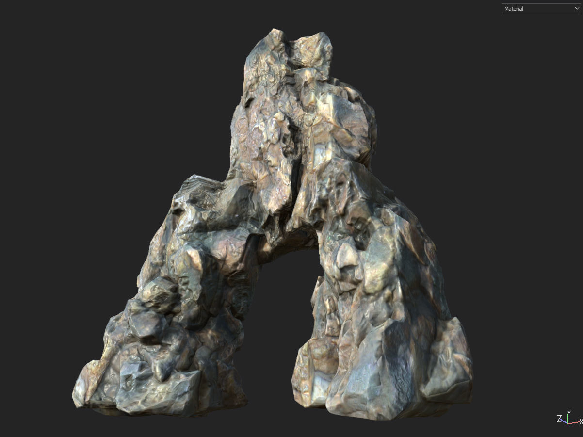 Low poly smooth blocky 1 Low-poly 3D model_19