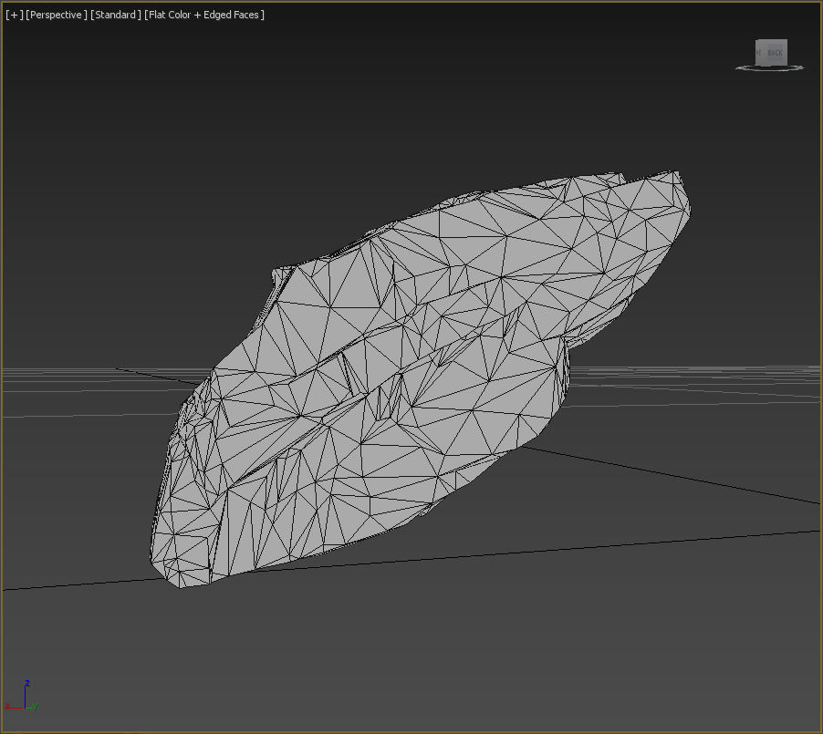 Low poly Sharp Rock Block 191219 Low-poly 3D model_17