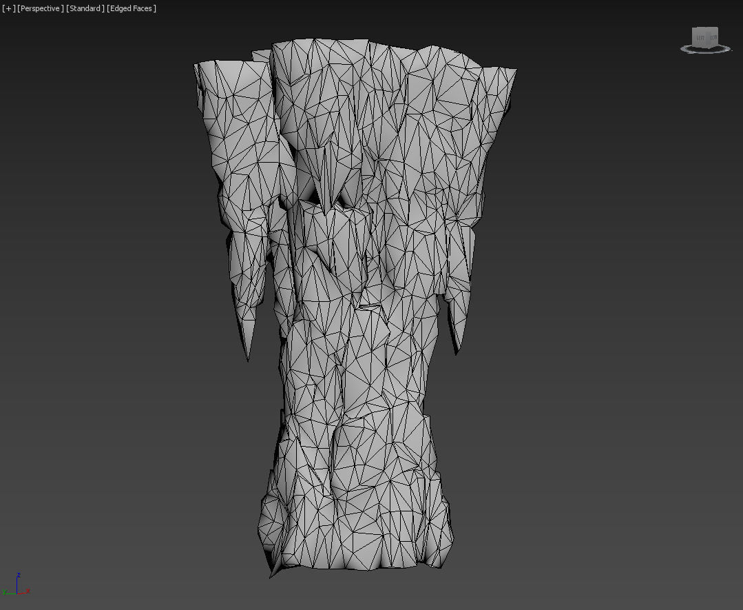 Low poly Sharp Ice Column Low-poly 3D model_45