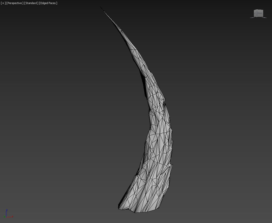 Low poly Sharp Ice Column Low-poly 3D model_61