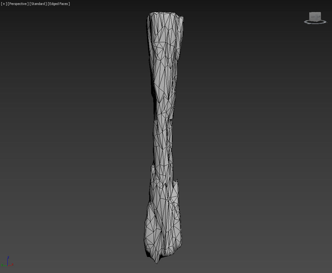 Low poly Sharp Ice Column Low-poly 3D model_49