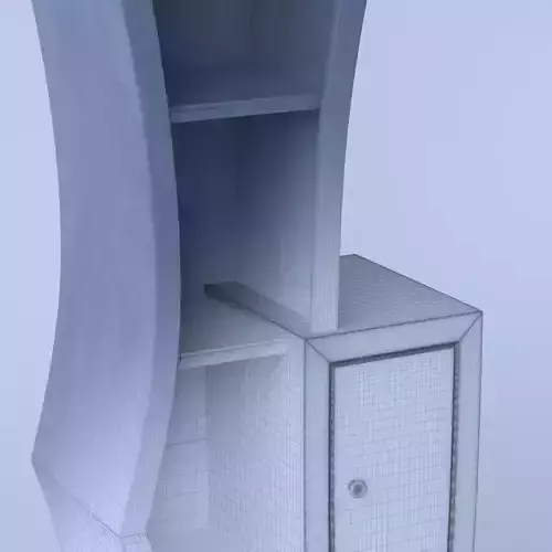 Cupboard bookcase with two doors