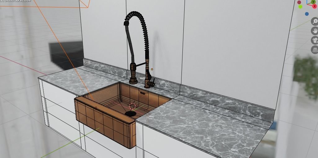 Kitchen sink 3D model_4
