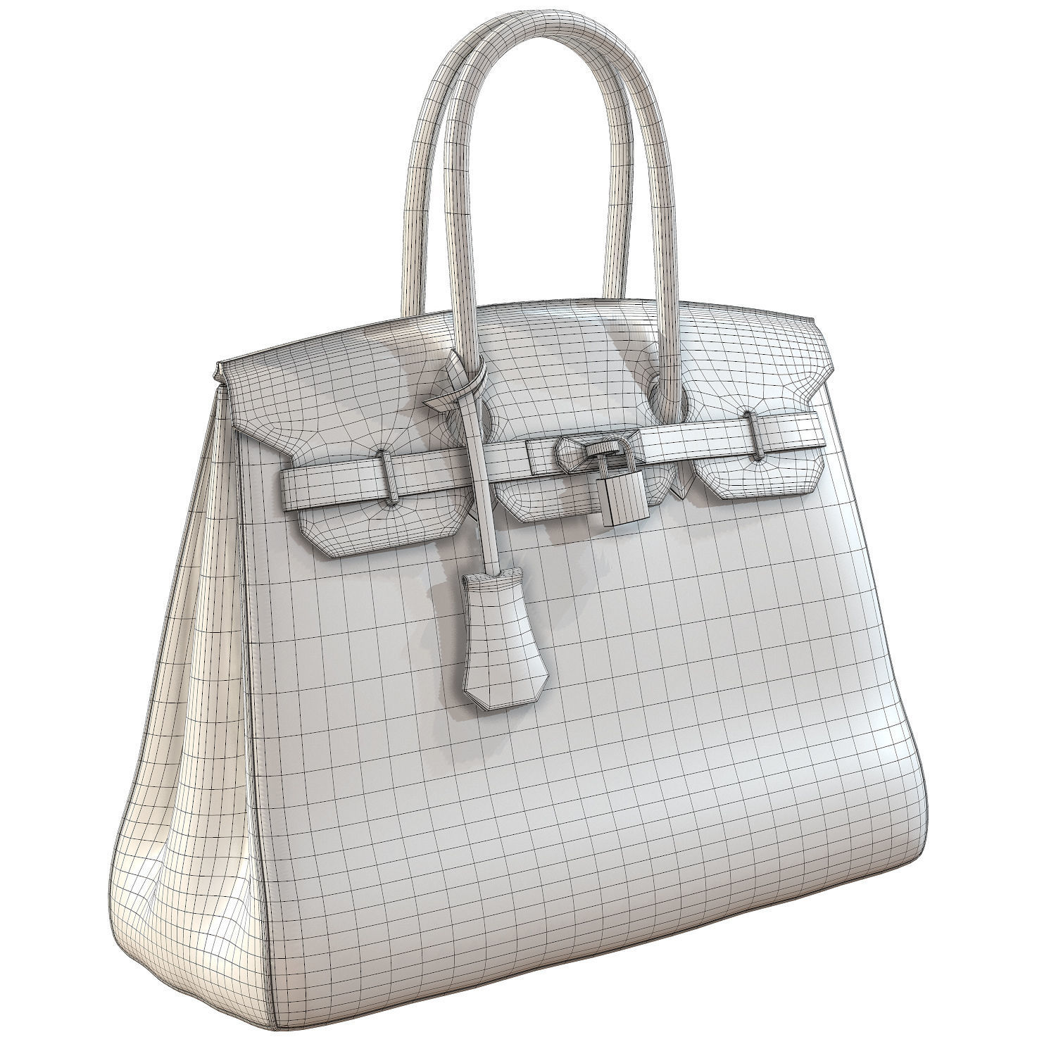 3D model Hermes Birkin Bag Yellow Leather VR / AR / low-poly | CGTrader