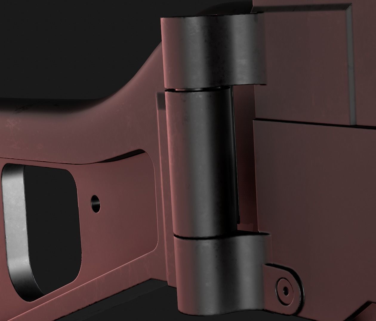 UMP-9 gun Low-poly 3D model_4