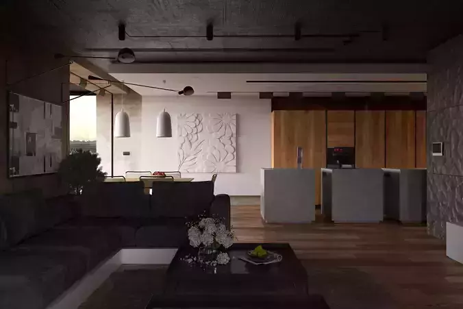 interior 3dsmax scene