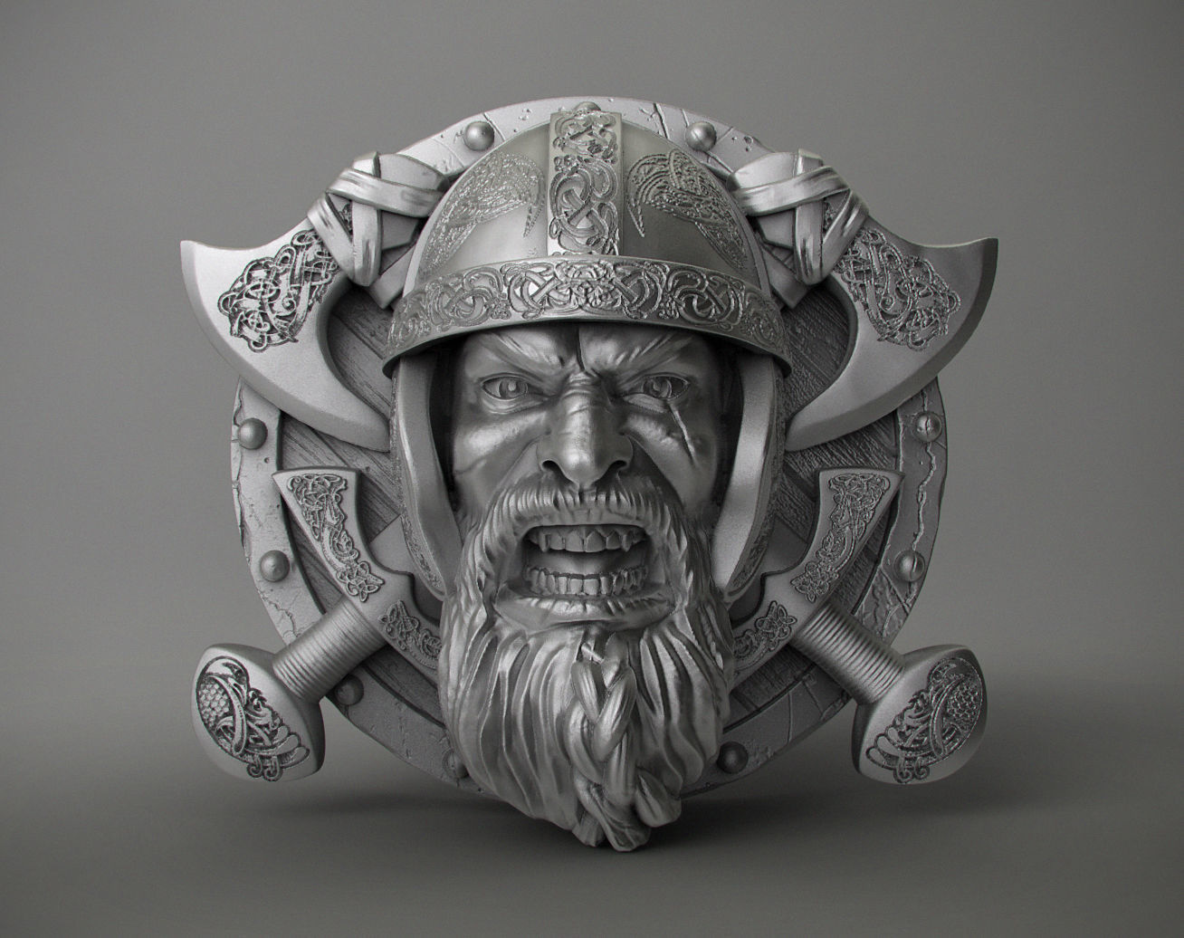 scandinavian ring men 3D print model_1