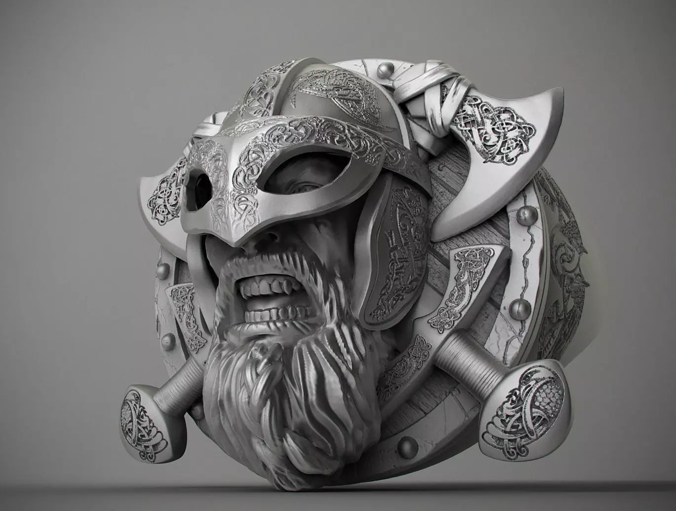 scandinavian ring men 3D print model_0