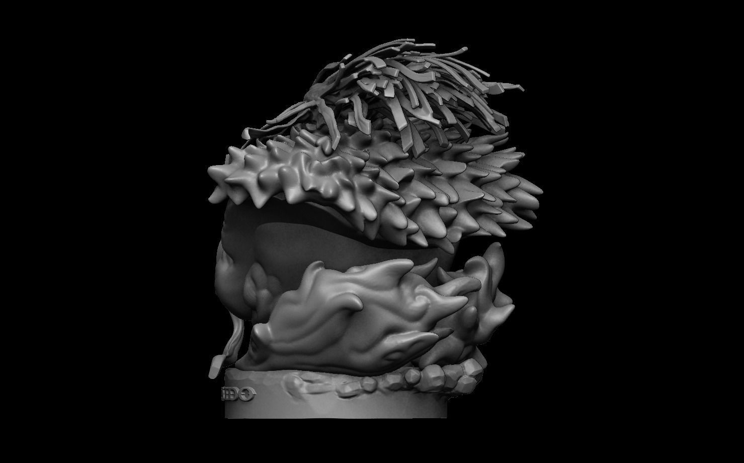 Kaido Bust One piece 3D print model_4