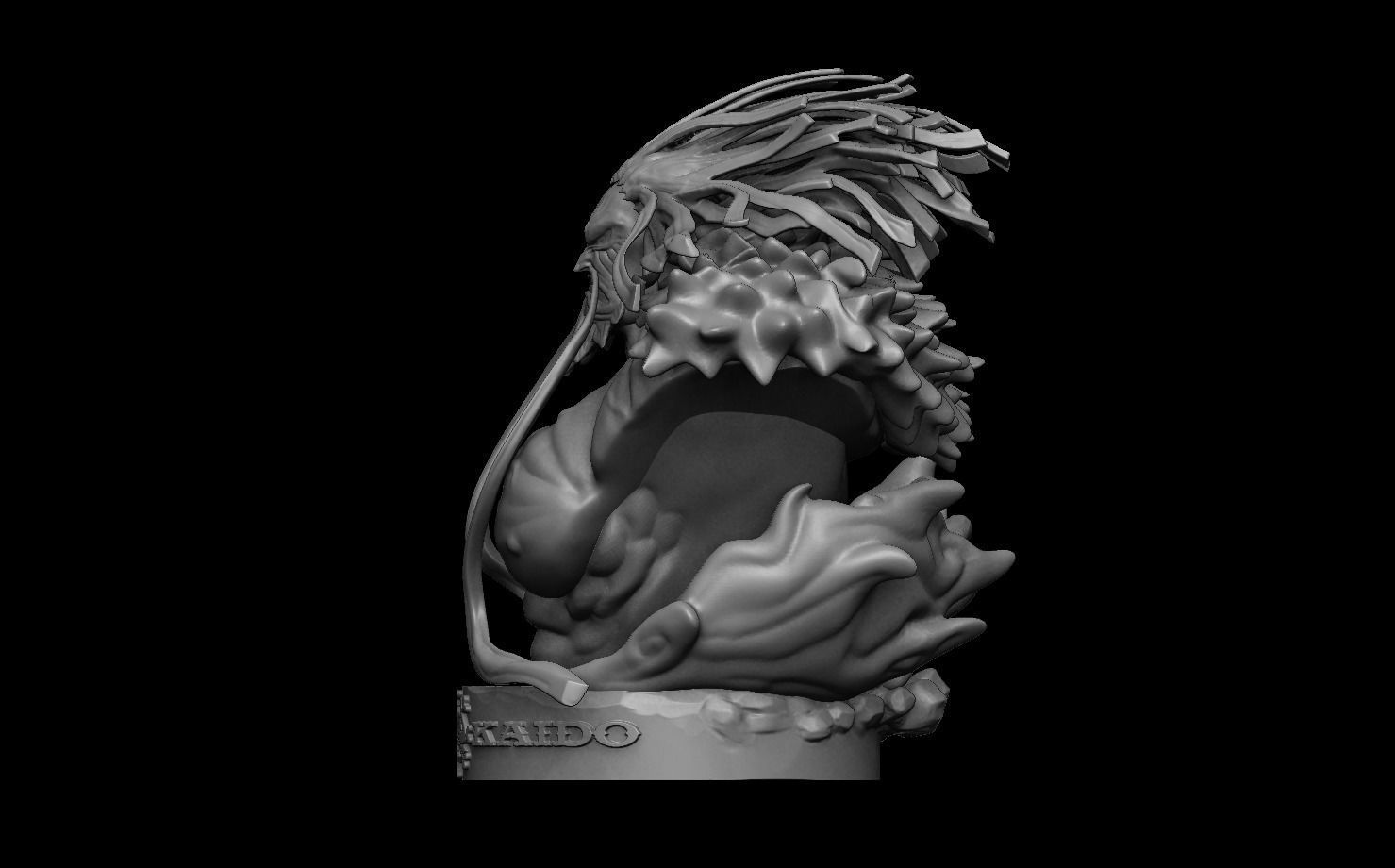 Kaido Bust One piece 3D print model_3