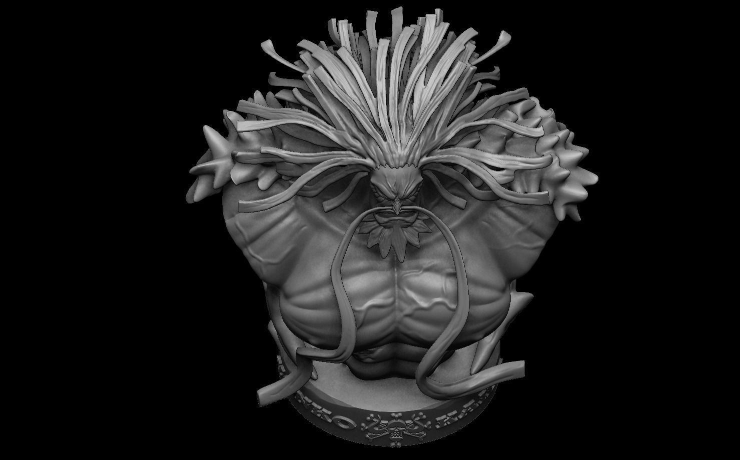 Kaido Bust One piece 3D print model_7