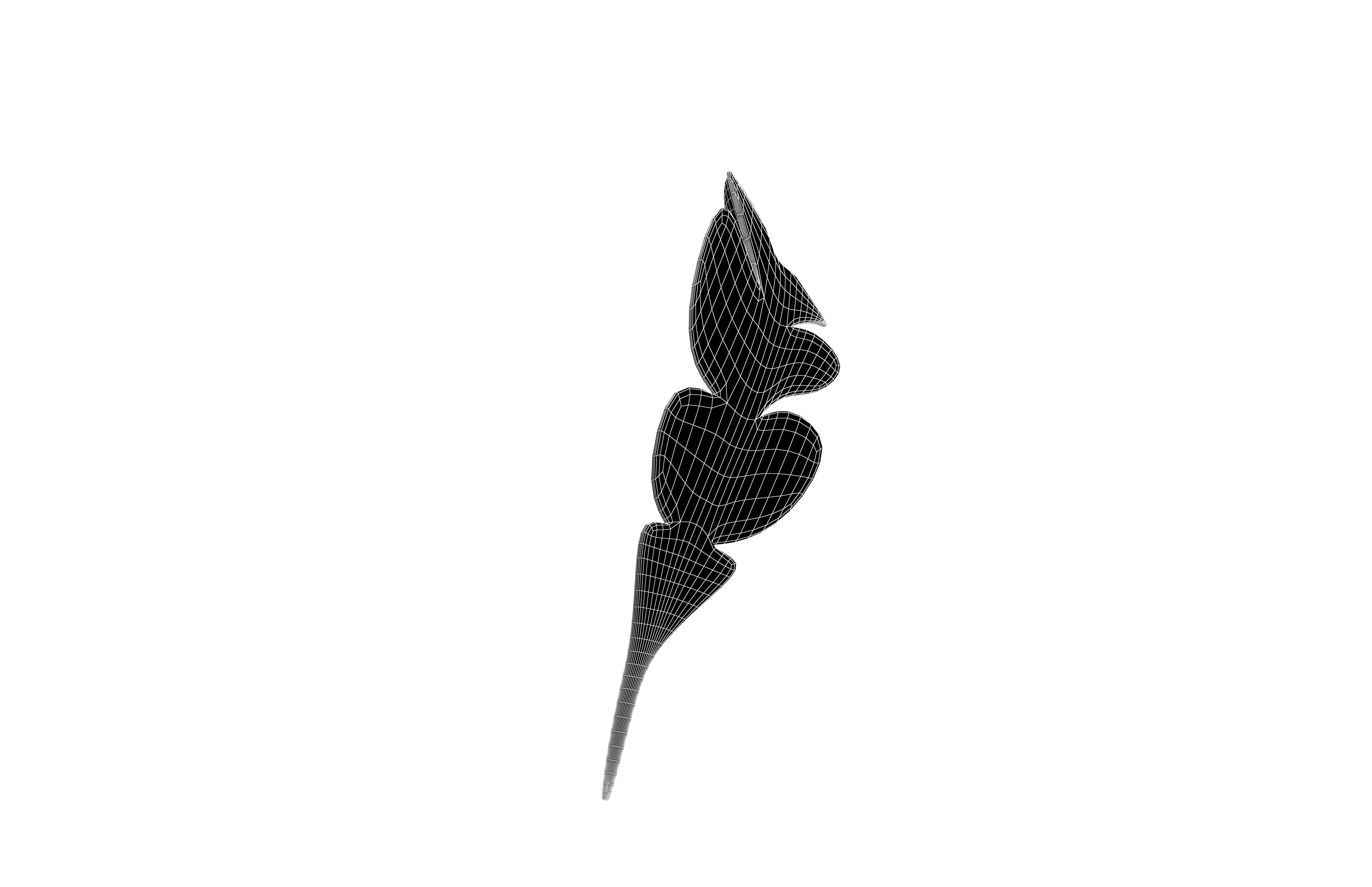 Feather Pen v1 001 Low-poly 3D model_8