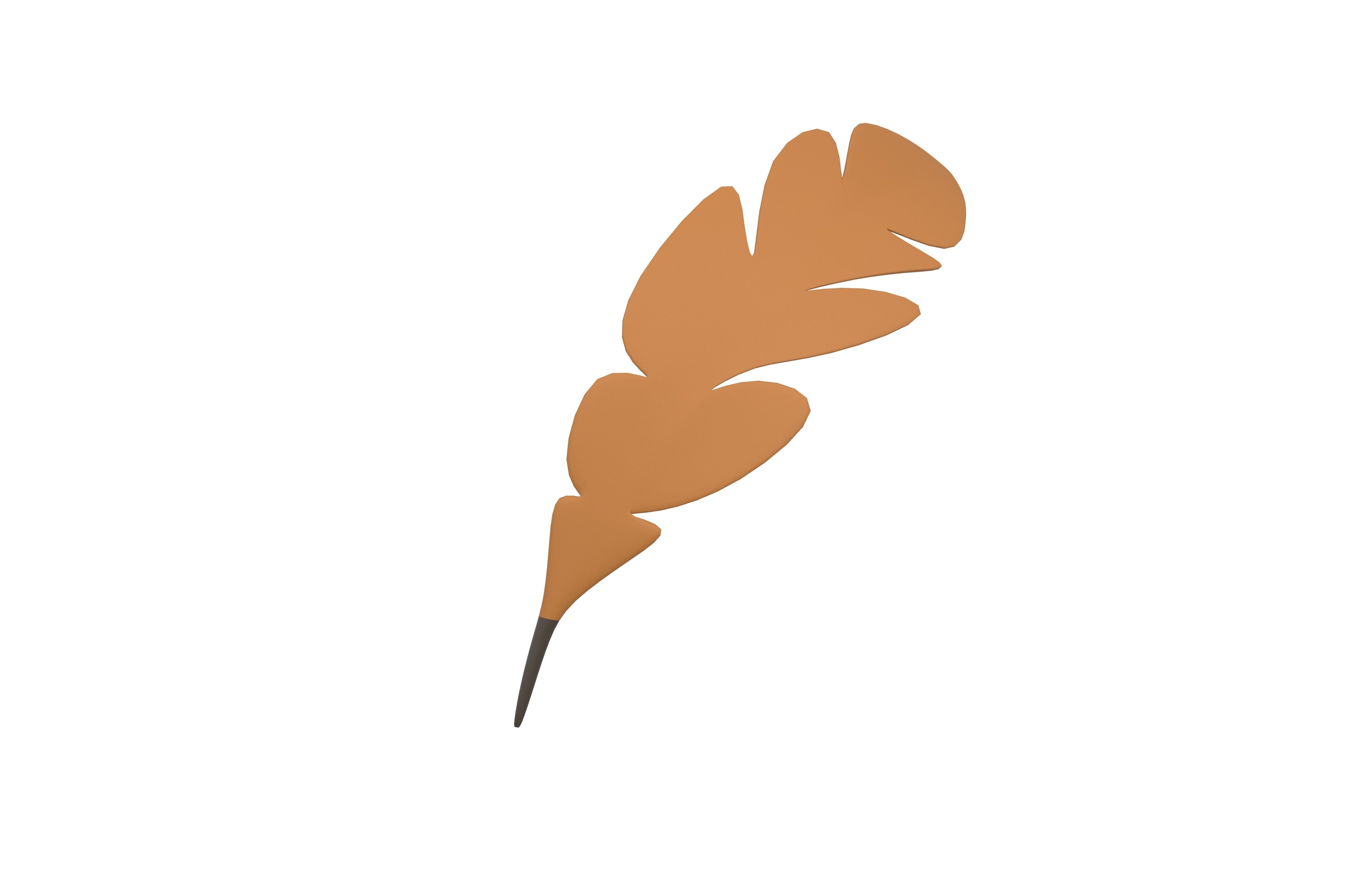 Feather Pen v1 002 Low-poly 3D model_3