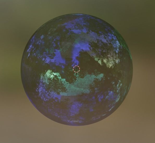 bubbles opal soap bubble Low-poly 3D model_4