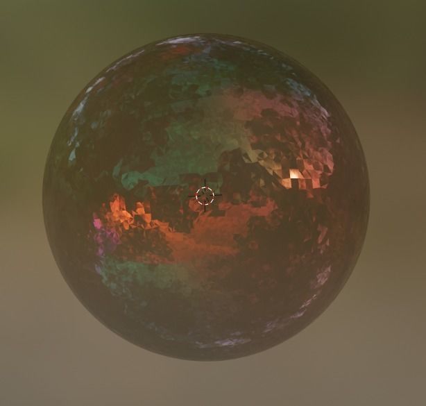 bubbles opal soap bubble Low-poly 3D model_2