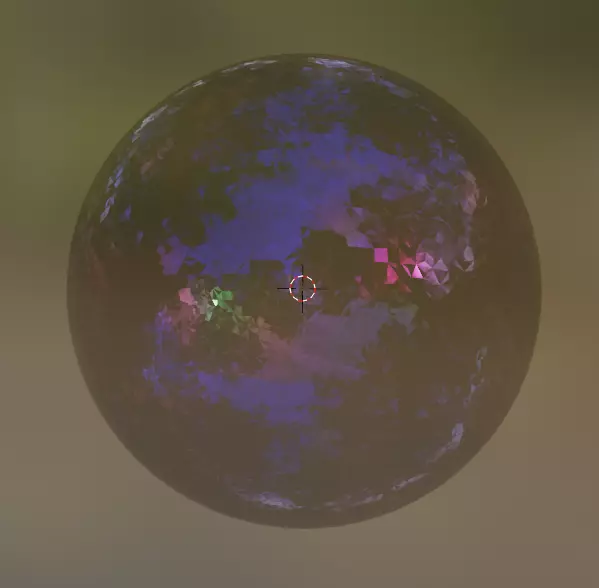 bubbles opal soap bubble Low-poly 3D model_0