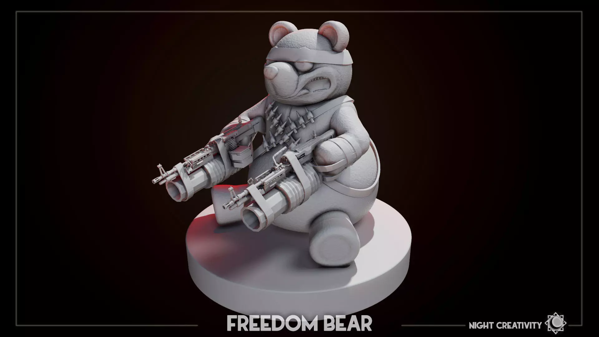 Freedom Bear from Deadrising sculpt 3D model 3D printable | CGTrader