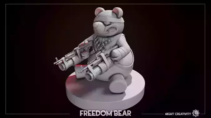 Freedom Bear from Deadrising sculpt 3D print model