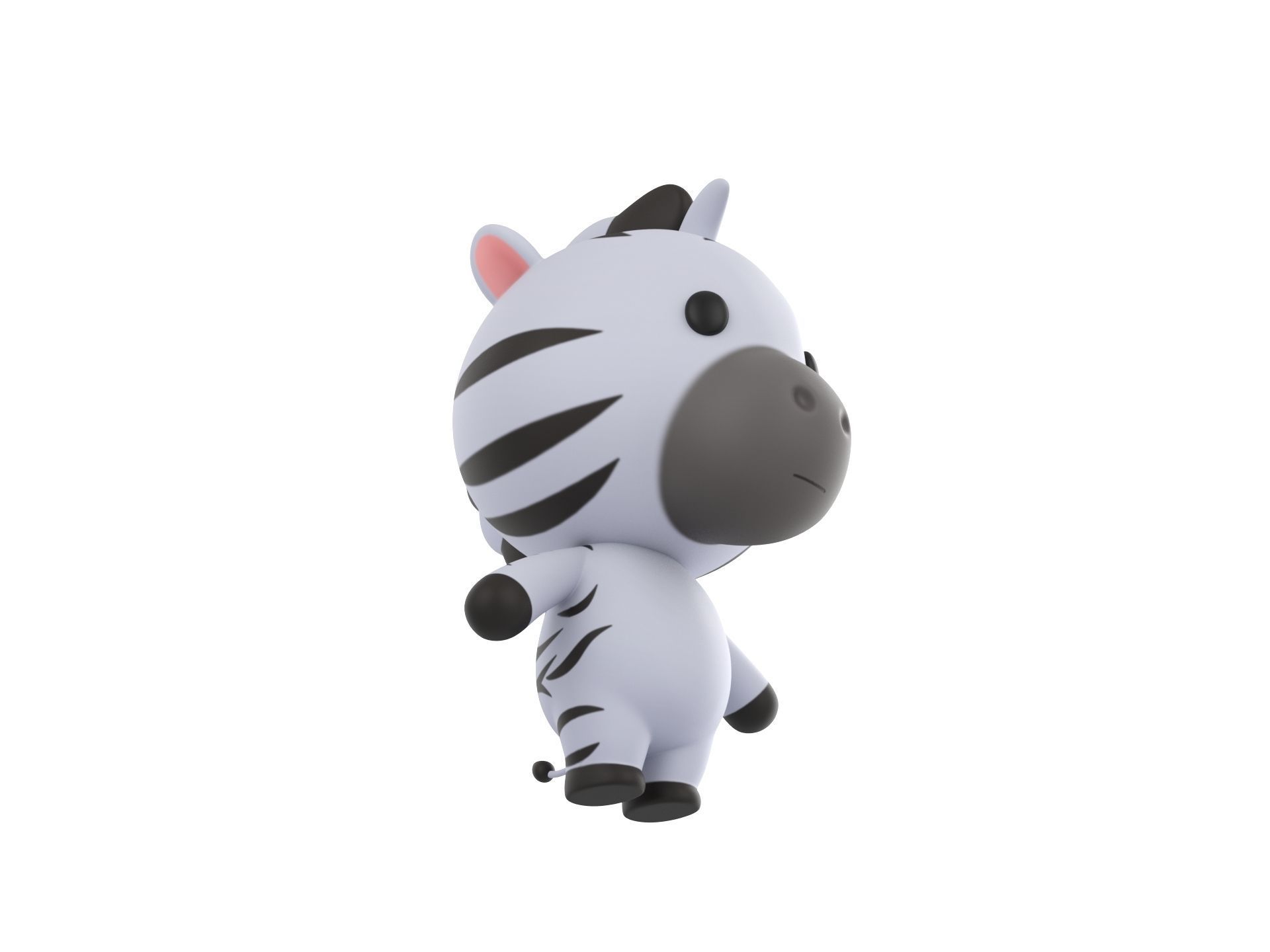 Character032 Zebra 3D model_2