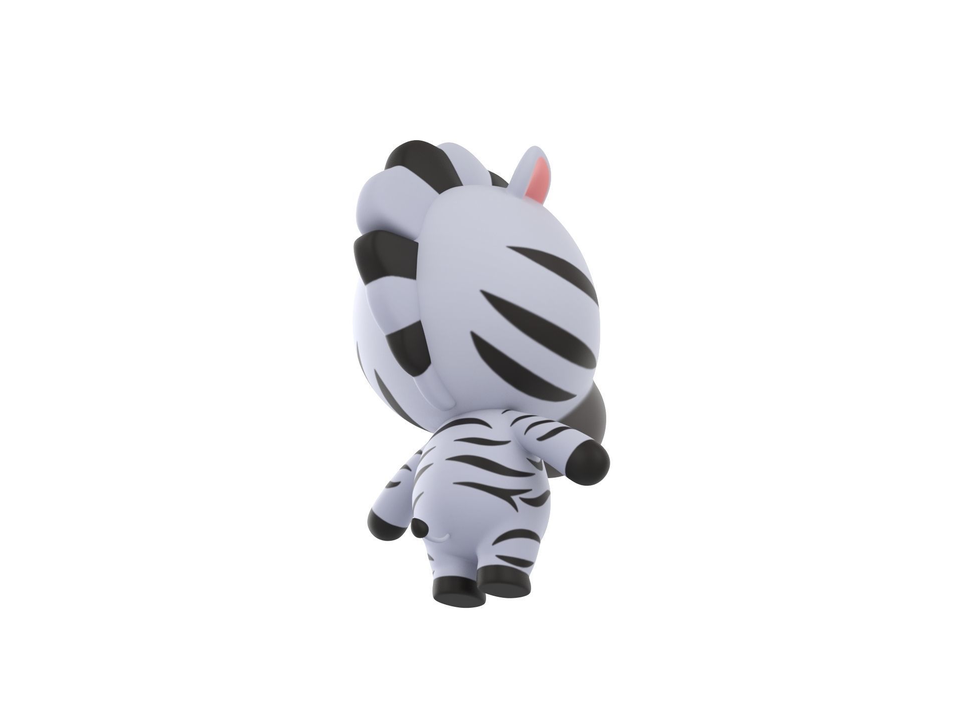 Character032 Zebra 3D model_4