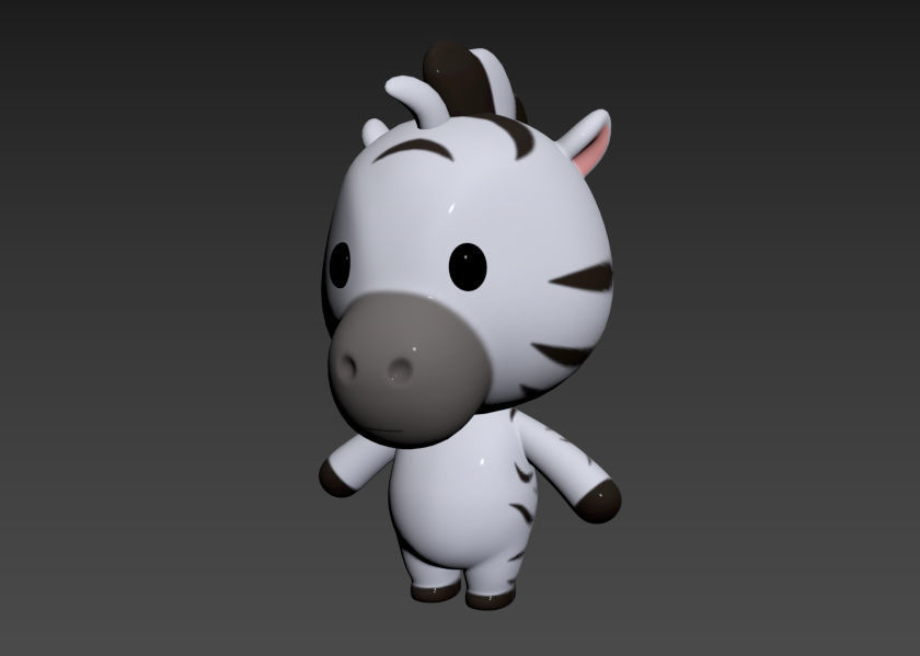 Character032 Zebra 3D model_9