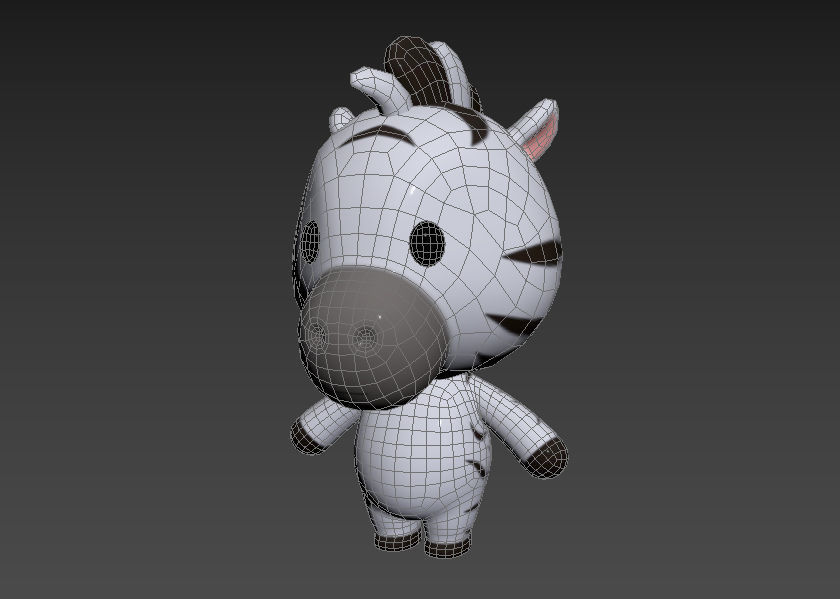 Character032 Zebra 3D model_10