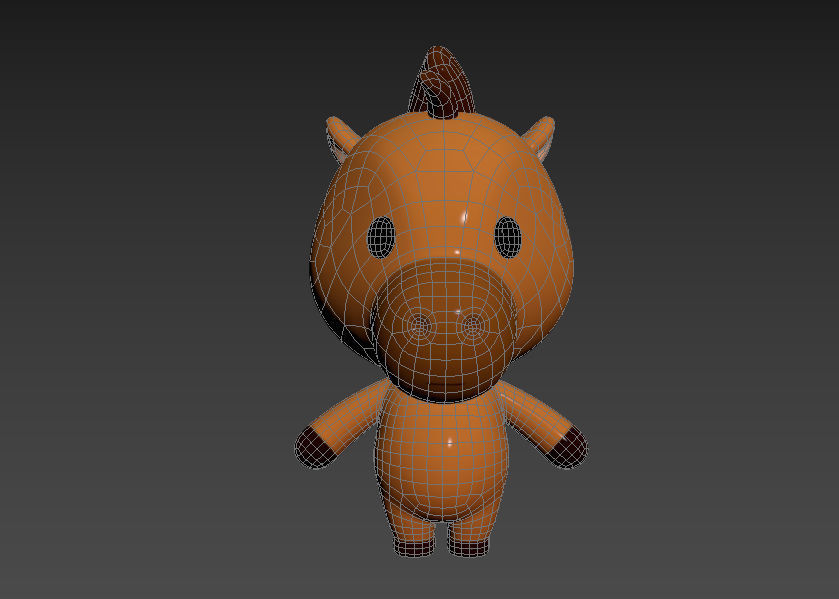 Character033 Horse 3D model_12