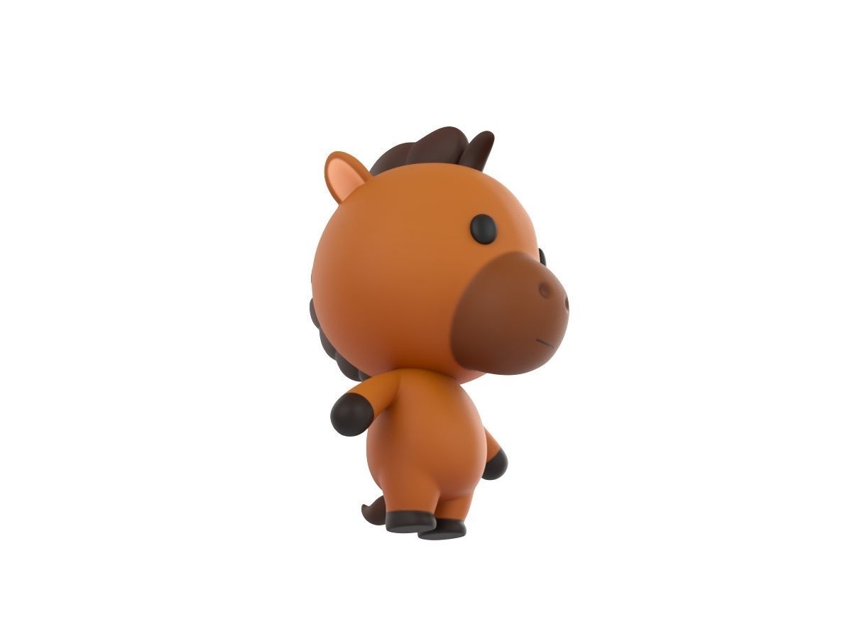 Character033 Horse 3D model_2