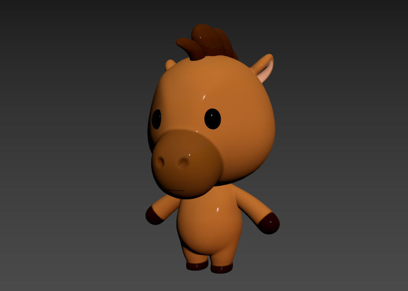 Character033 Horse 3D model_9