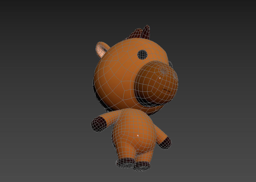 Character033 Horse 3D model_13