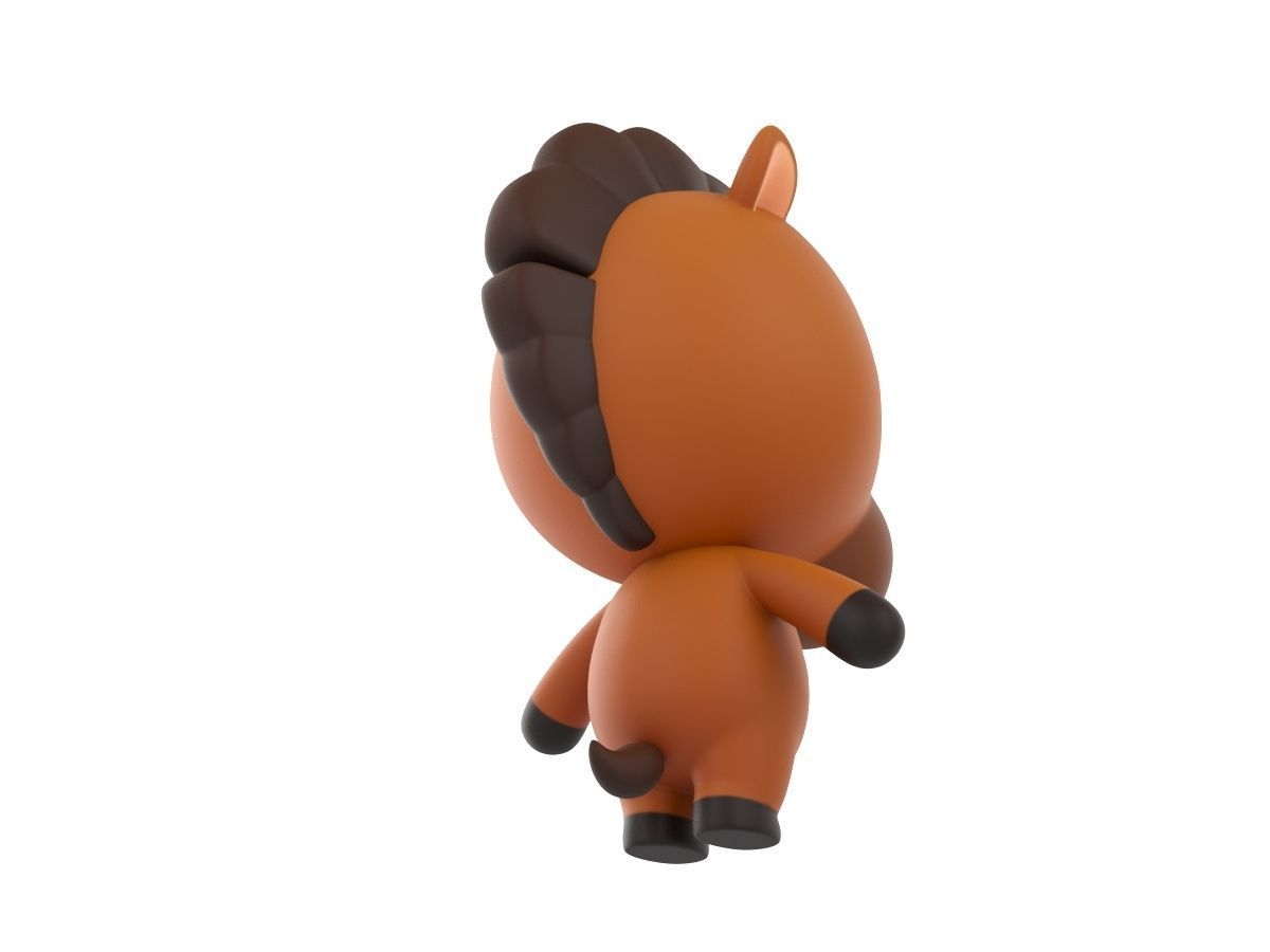 Character033 Horse 3D model_4