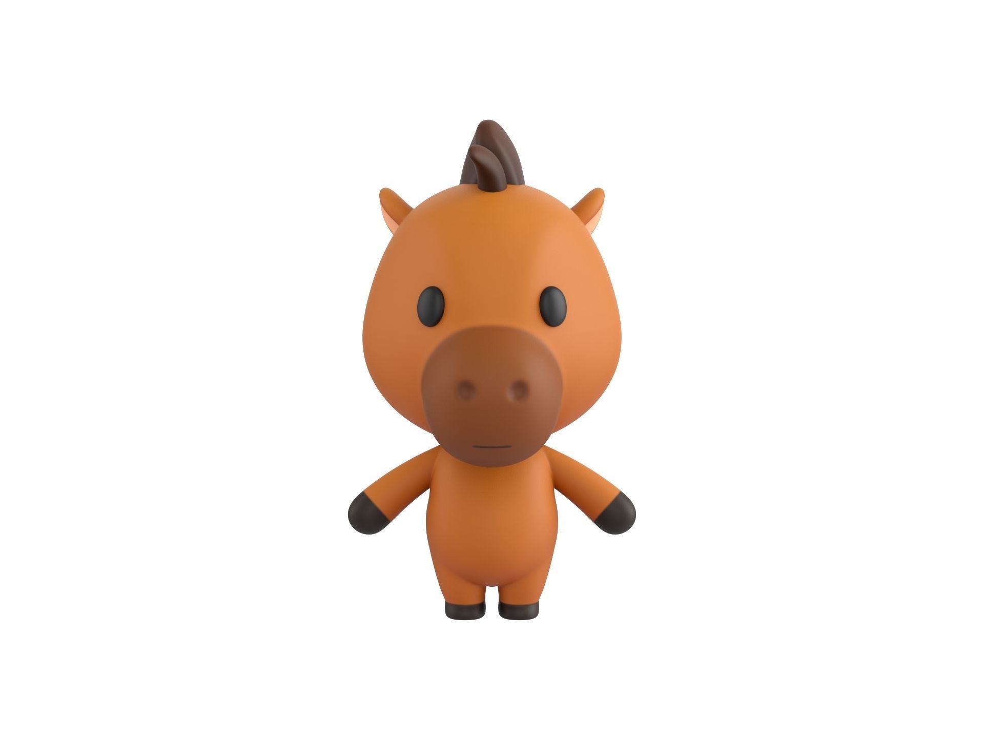 Character033 Horse 3D model_1