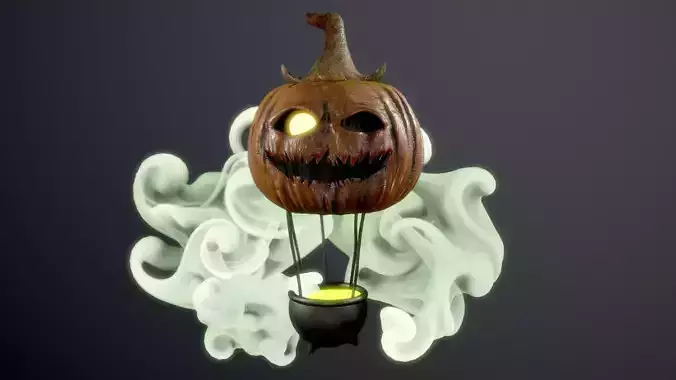 Jako Lantern balloon Low-poly 3D model