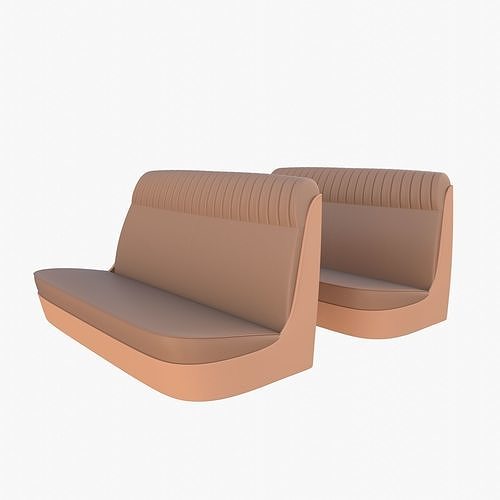 Generic 40s Car Seats 3D model