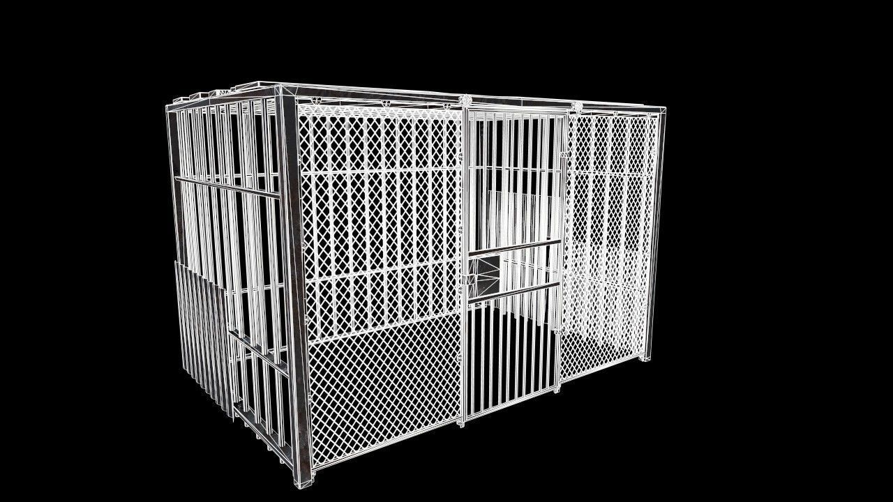 outdoor prison cell Low-poly 3D model_7