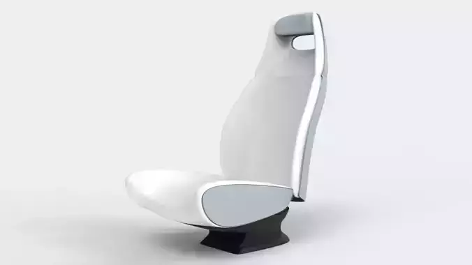 Minimal elegance - car seat concept design 3D model