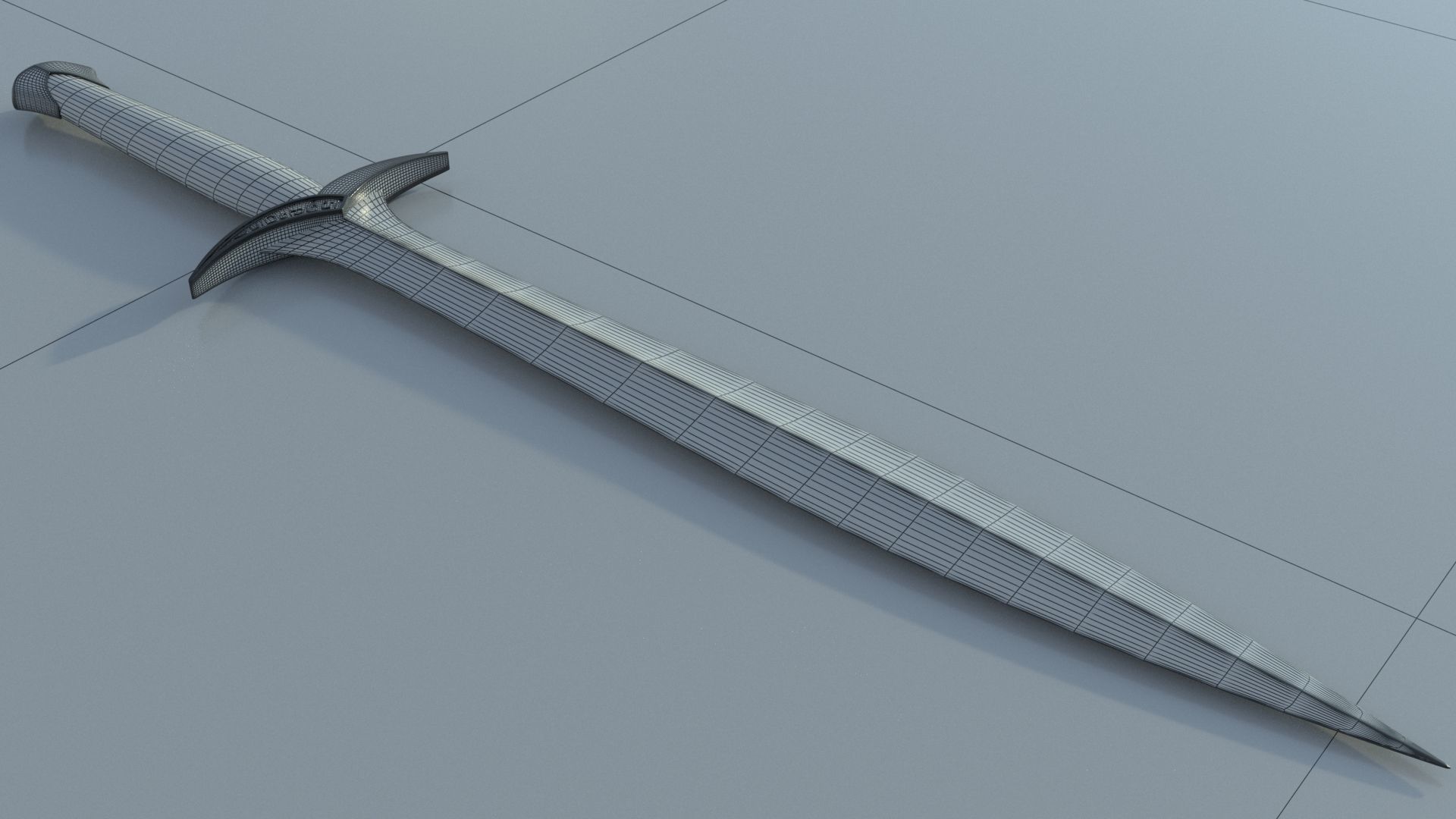 Sting Sword Lord Of The Rings Frodo 3D model_6