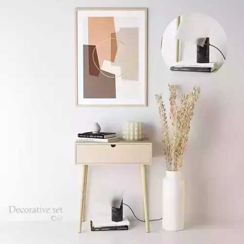 Decorative set vignette mockup