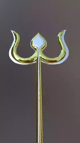 Holy Trident of Lord Shiva - Holy weapon trishool  - Trident