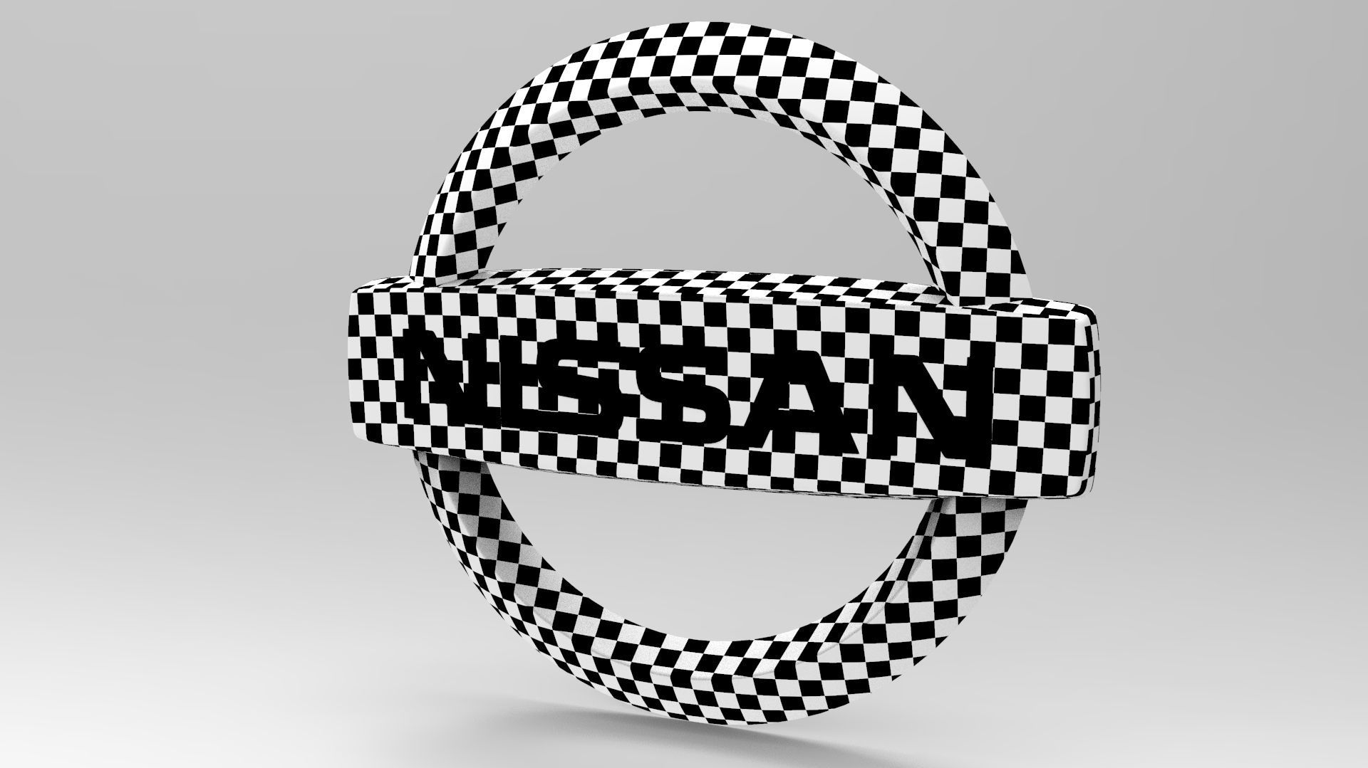 Nissan logo 3D model_5