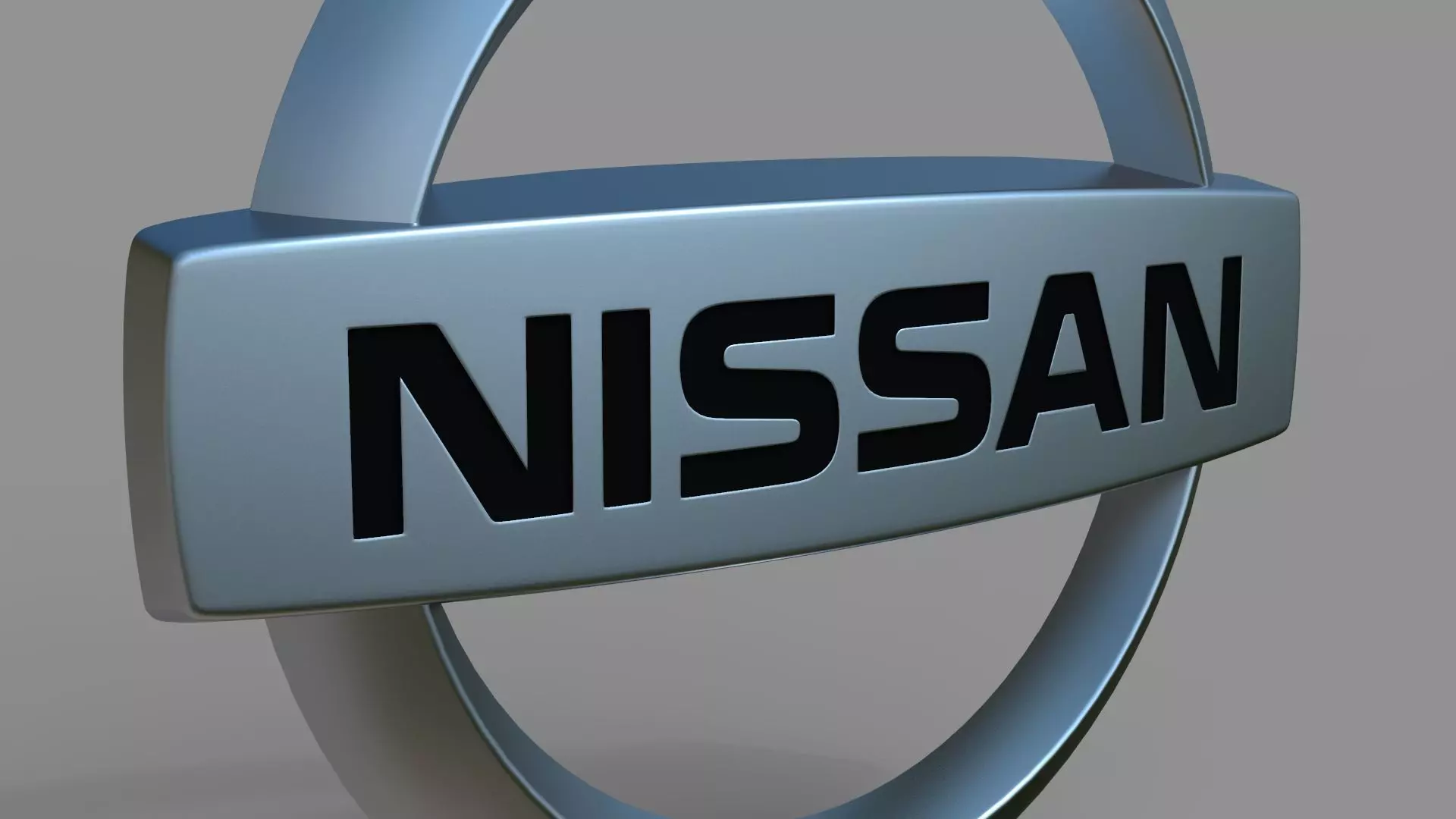 Nissan logo 3D model_0