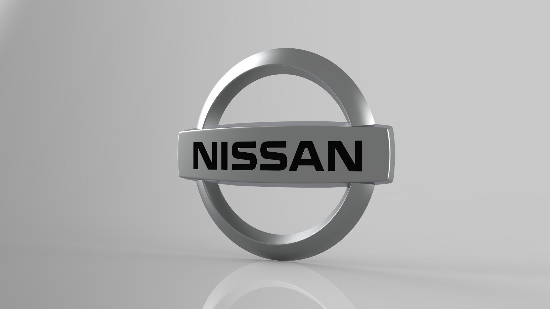 Nissan logo 3D model_3